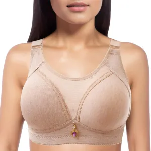 2 Cup Push up Bra with Seamless Smooth Comfort Wirefree T Shirt Womens Bras