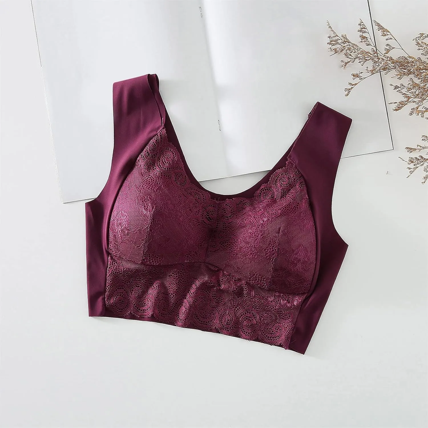 36 C Lace Bra Plus Size Women Underwear Bralette Crop Top Sexy Female Large Push Brassiere for