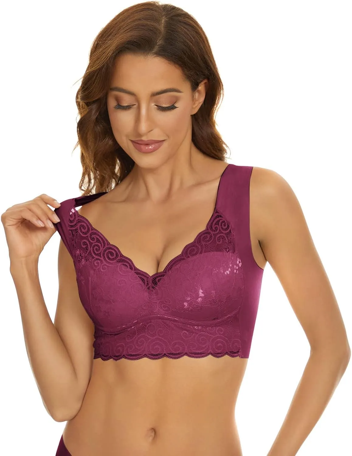 36 C Lace Bra Plus Size Women Underwear Bralette Crop Top Sexy Female Large Push Brassiere for