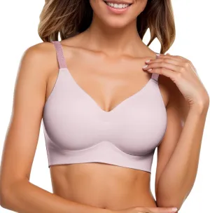 Athletic Bra Wireless Seamless Bras Soft Support Push Up Full Coverage No Underwire Everyday T Shirt Womens