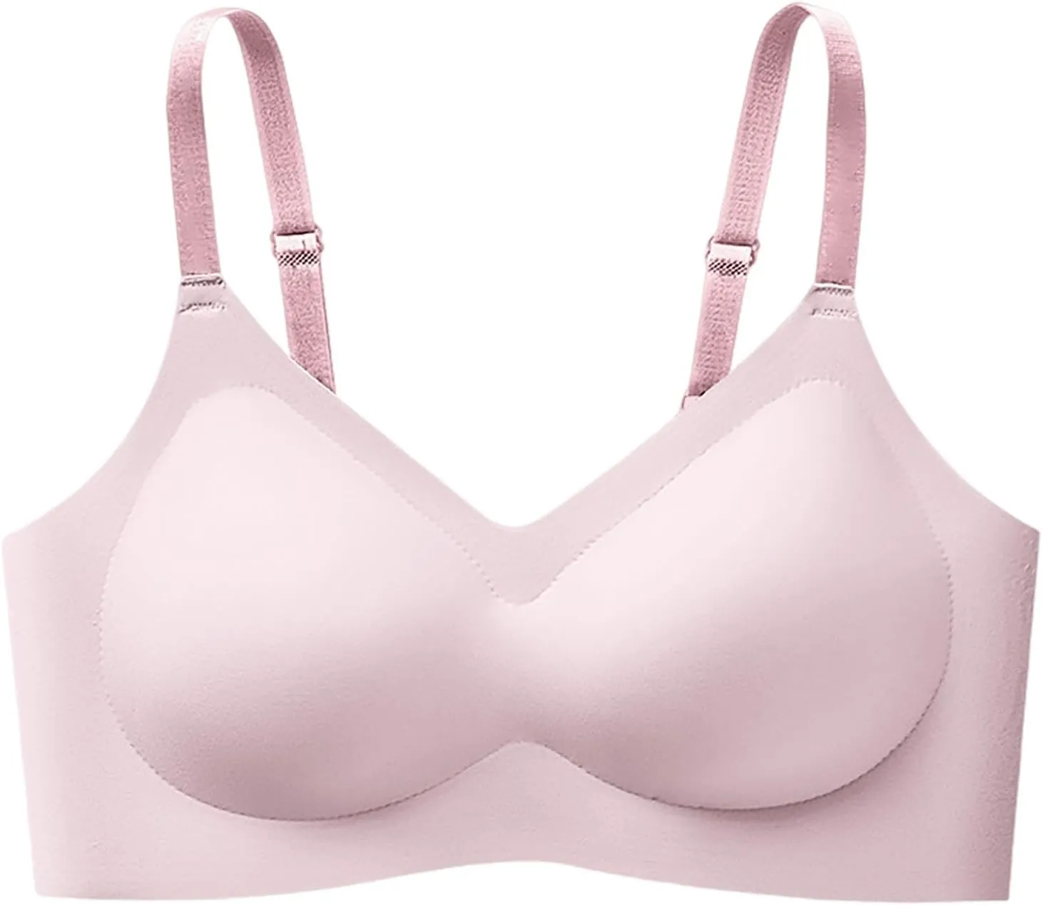 Athletic Bra Wireless Seamless Bras Soft Support Push Up Full Coverage No Underwire Everyday T Shirt Womens