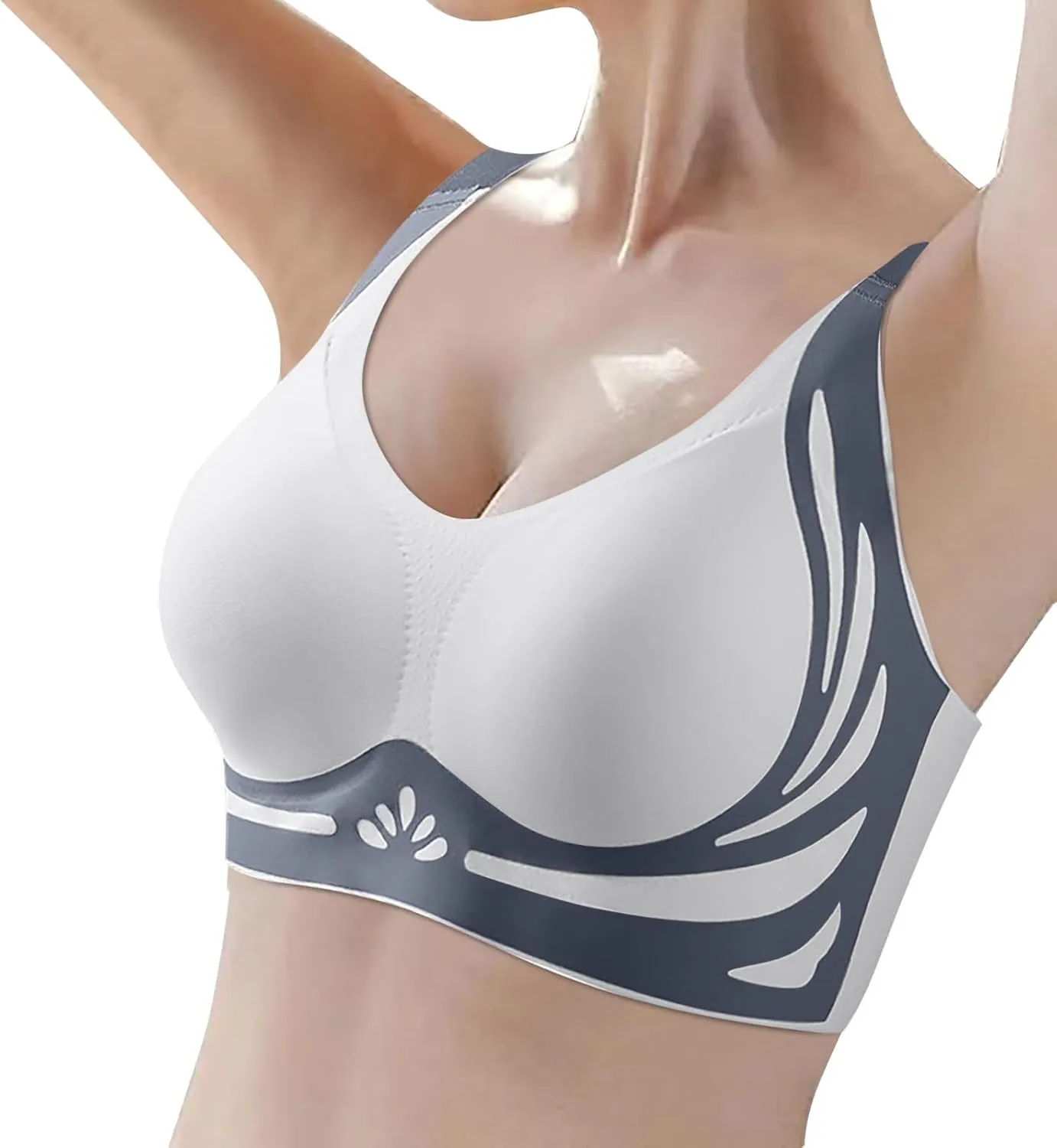 Bra Pack Wireless with Seamless Smooth Comfort Wirefree T Shirt Sports Bras for Women Support