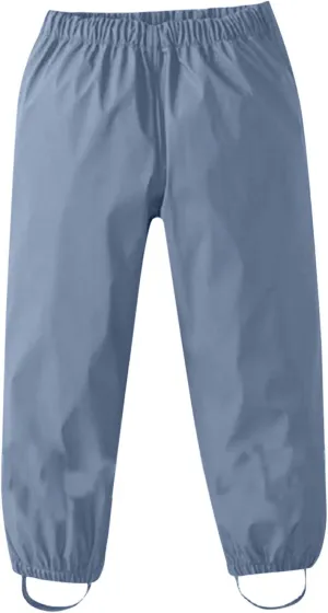Girls Boys Waterproof Rain Pant Lightweight Rainwear Cotton Lined Elastic Waist for Toddler Kids Mud Pants Rain Gear