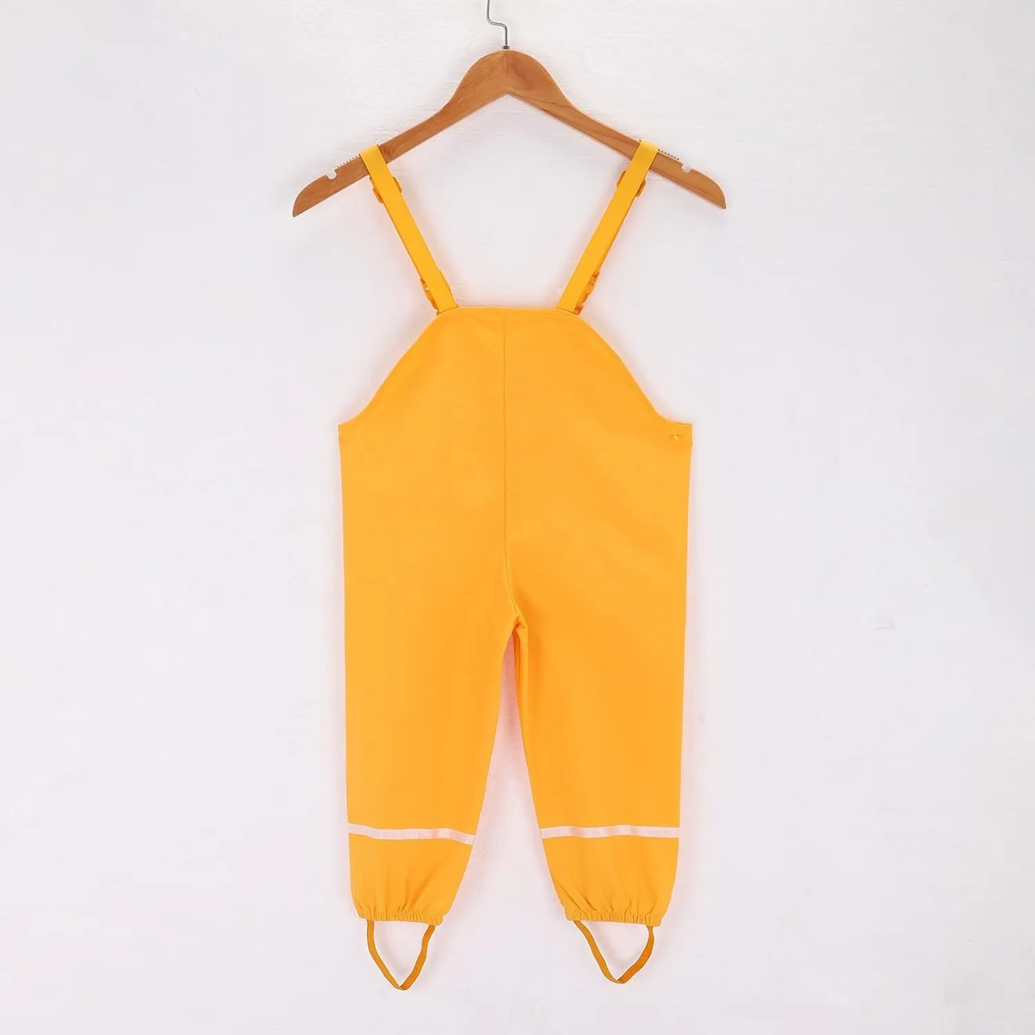 KAGAYD Kids Rain Pants Toddler Water-Proof Boys Girls Pants Mud Dirty Proof Rain Suspender Trousers Overalls