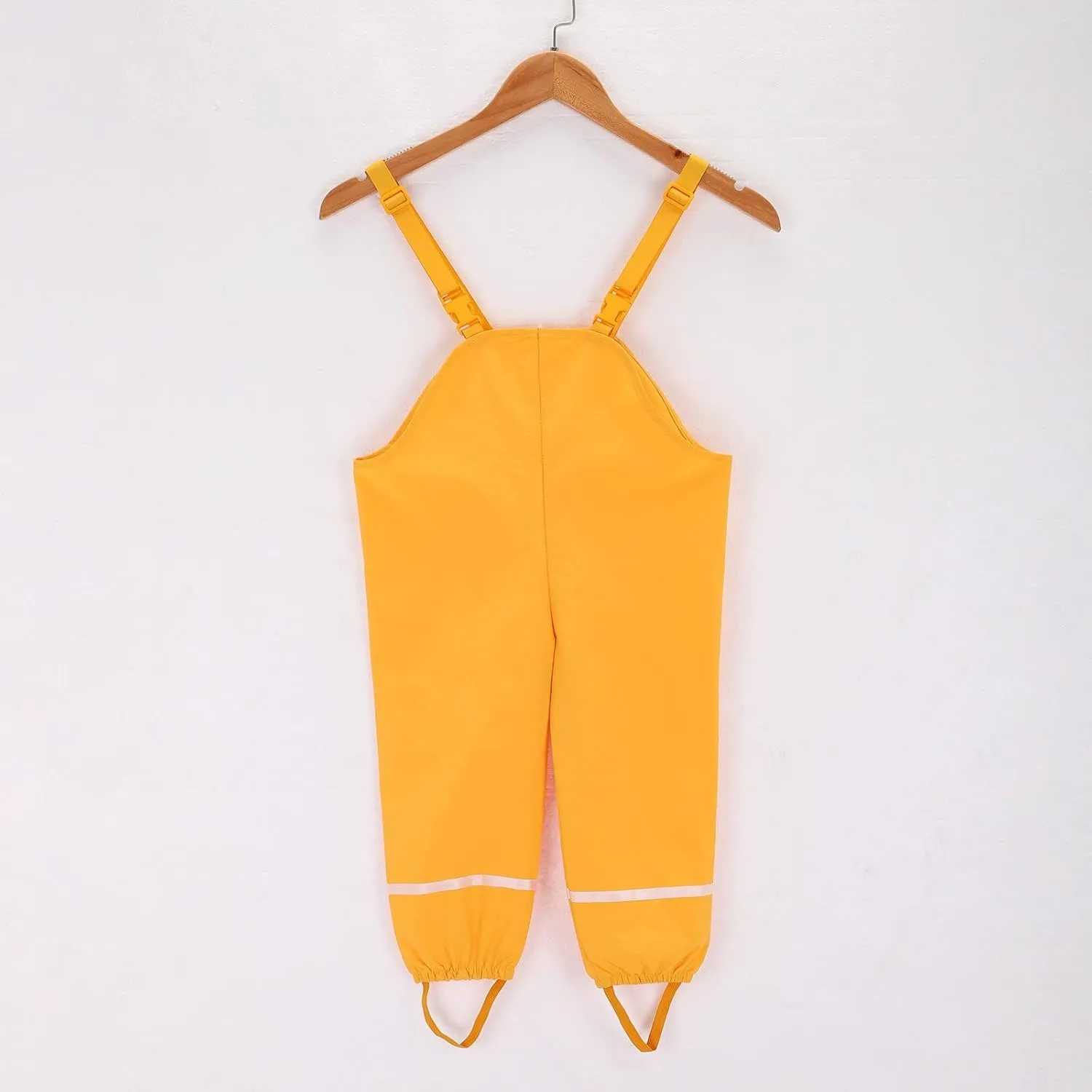 KAGAYD Kids Rain Pants Toddler Water-Proof Boys Girls Pants Mud Dirty Proof Rain Suspender Trousers Overalls