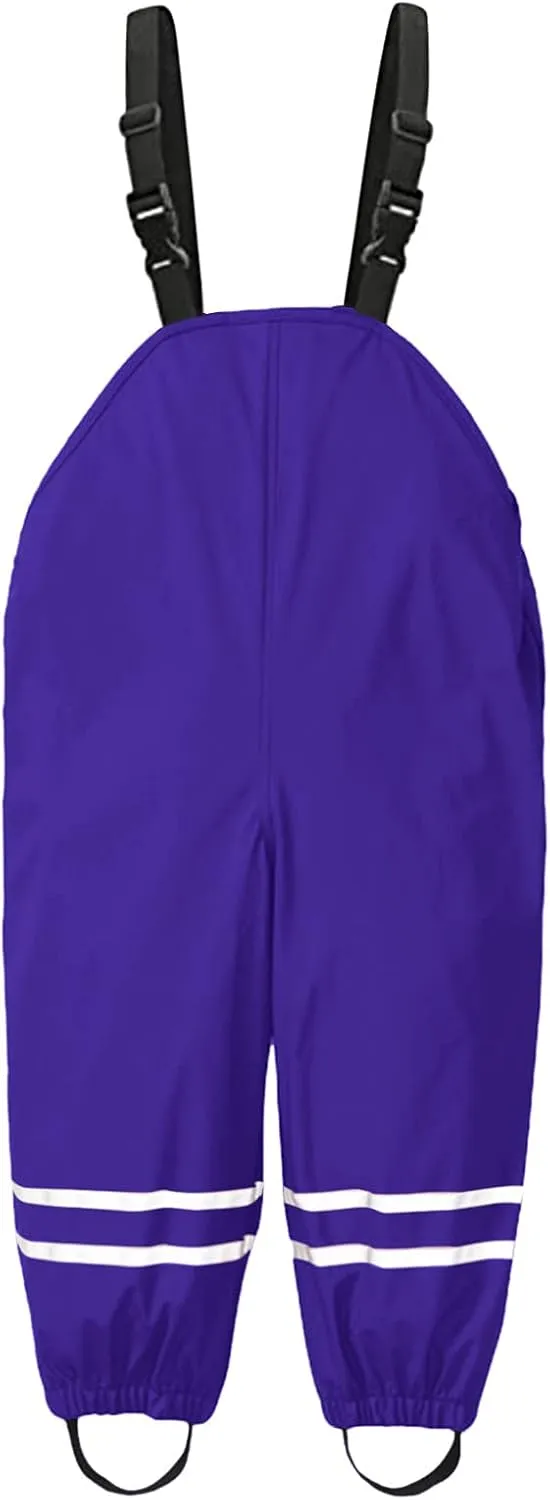Kids Boys Girls aterproof Rain Pant Outdoor Lightweight Cozy Rainwear Mud Dirty Proof Windproof and Breathable