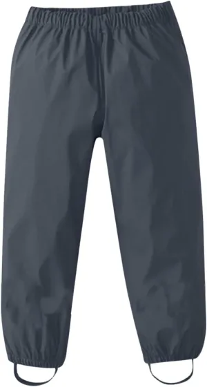 Kids Girls Boys Solid Rain Pants Toddler Windproof Mud Trousers with Elastic Cuffs Outdoor Lightweight Overalls