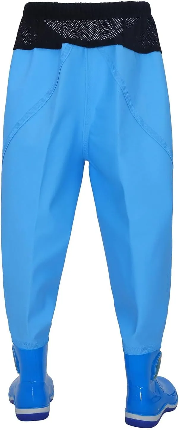 Kids Waders Rain Pants Youth Fishing Waders for Toddler Children Boys Girls Water Proof Hunting Waders with Rain Boots
