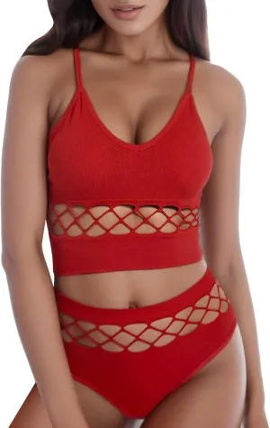 Lace Curtain Set with Suit Women s Small Chest Gathered Thin No Steel Ring Bra Plus Size Sports Action Underwear