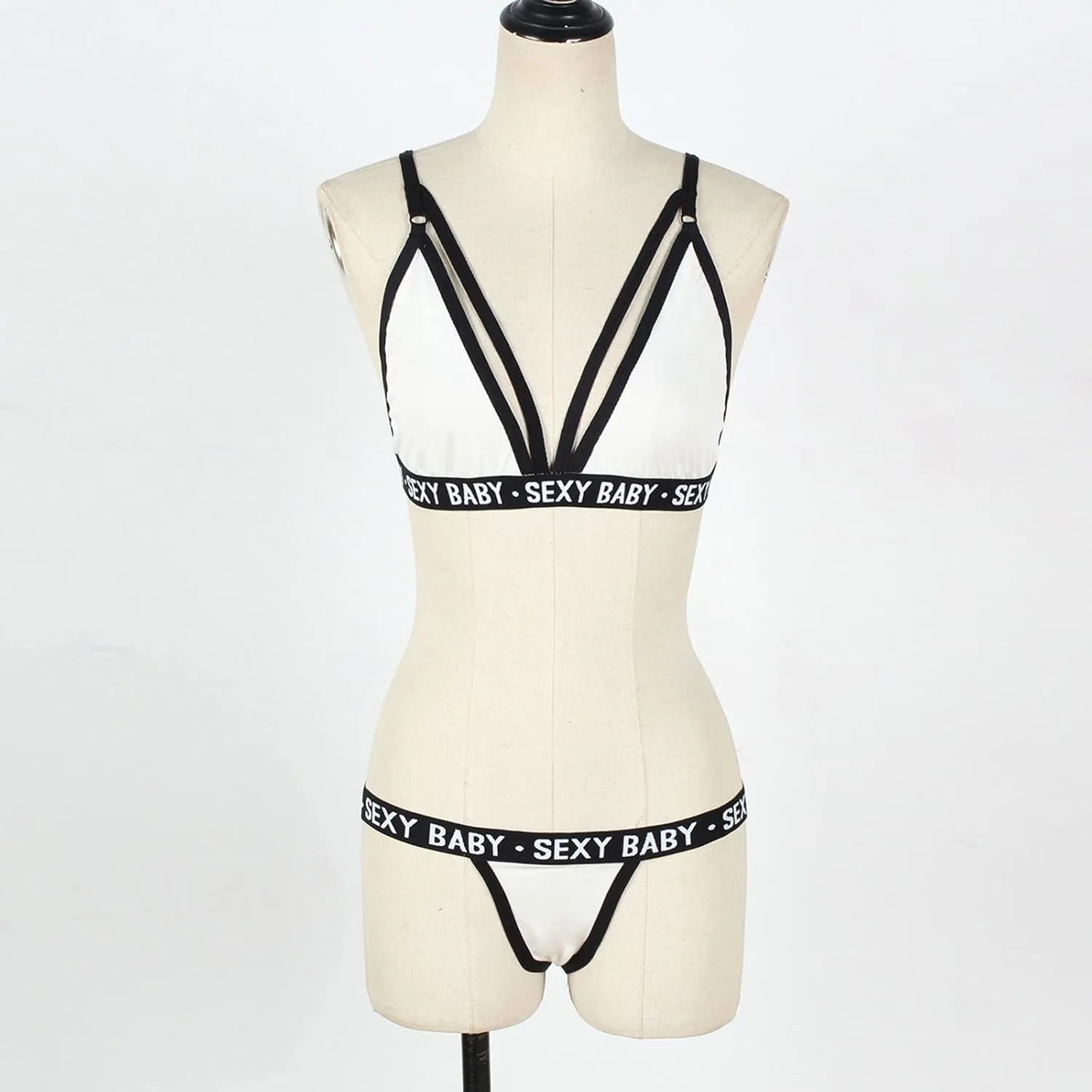 Lingerie Set with Garter Belt Sexy Lace Bralette And Panty 2 Piece Sets Curtains