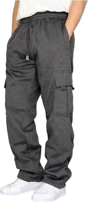 Men s Cargo Pant Elastic Waist Jeans for Men Men's Relaxed fit Straight Leg Jean Insulated Hiking Pants Men Casual Pants s Fuzzy Joggers for Men Mens Sweatpants Closed Bottom