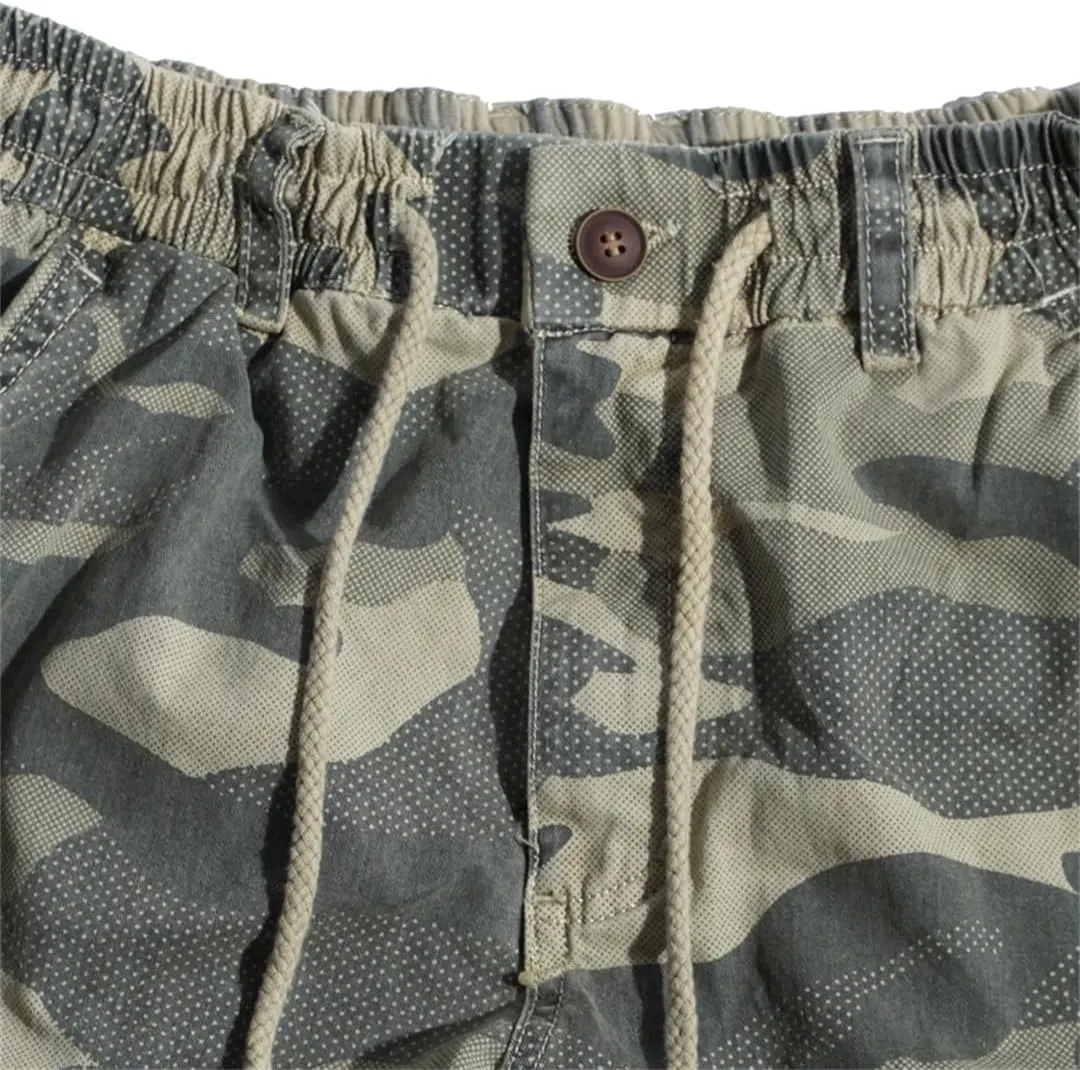 Mens Cargo Pants Multi-Pocket Hiphop Japanese Streetwear Trousers Jogging Camo Pants