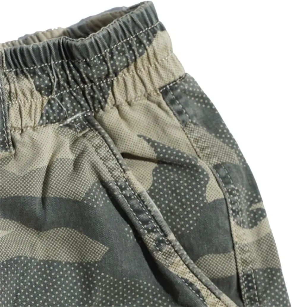 Mens Cargo Pants Multi-Pocket Hiphop Japanese Streetwear Trousers Jogging Camo Pants