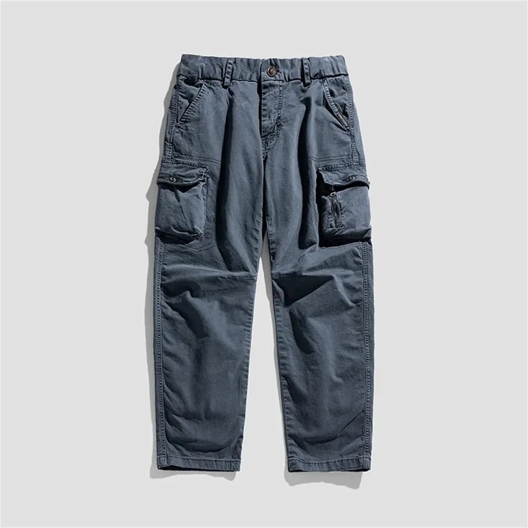 Men's Joggers Cargo Pants Multi-Pocket Trousers Harajuku Sweatpants Streetwear Khaki Pants