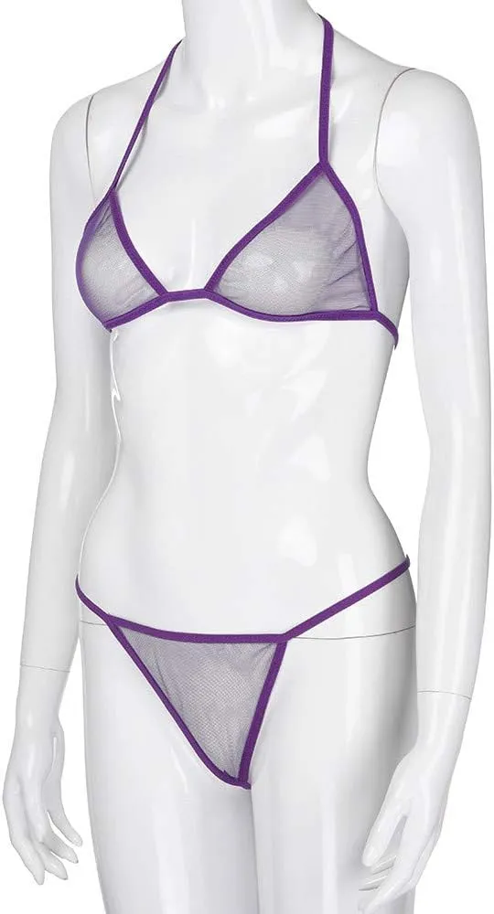 Mp Underwear Sexy Size Dressing Women 2PC Gown Plus Set  Gstring Non Lace Lingerie