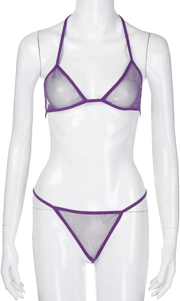 Mp Underwear Sexy Size Dressing Women 2PC Gown Plus Set  Gstring Non Lace Lingerie