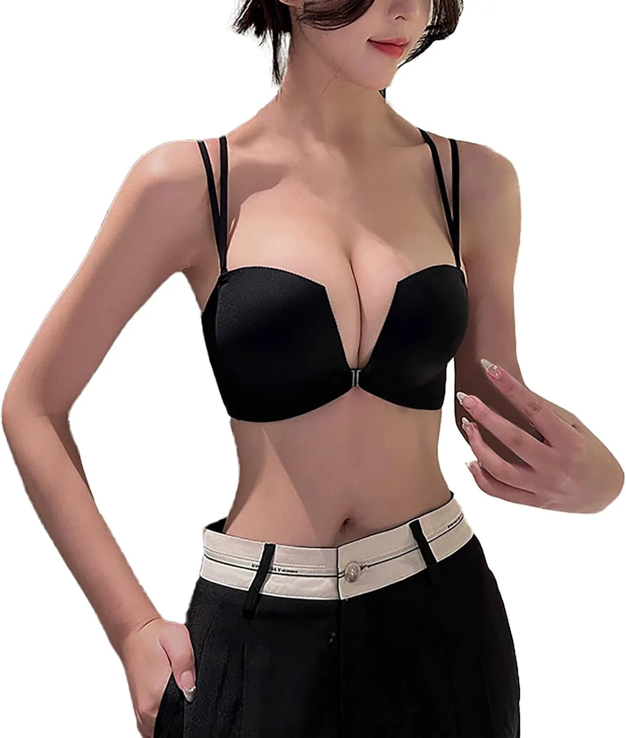 No Wire Bra for Women Enhancing Small Bust Sagging Seamless Beautiful Back Lightweight Thin