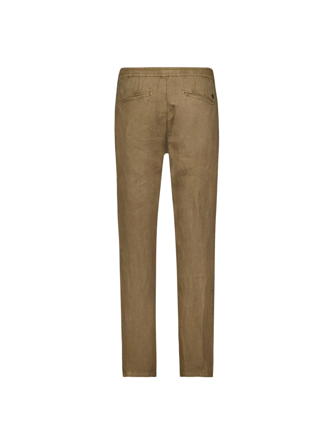 Pants Linen Garment Dyed | Almond