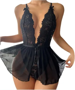 Plus Size Lingerie for Women Cosplay Lace Underwear Bodysuit 3X Sexy Push up