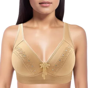Size A Bras for Women with Seamless Smooth Comfort Wirefree T Shirt Bra Compression Sports Plus