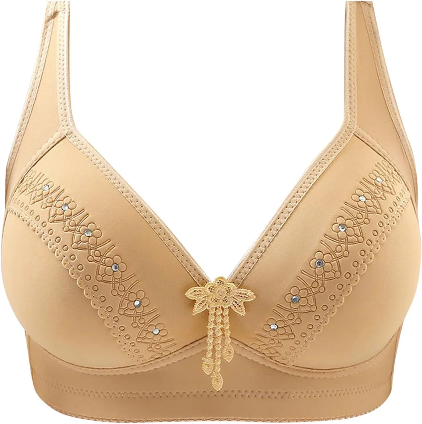 Size A Bras for Women with Seamless Smooth Comfort Wirefree T Shirt Bra Compression Sports Plus