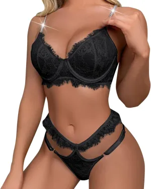 Stockings for Women Lingerie Bra Double Layer Sexy Set Lace Maternity