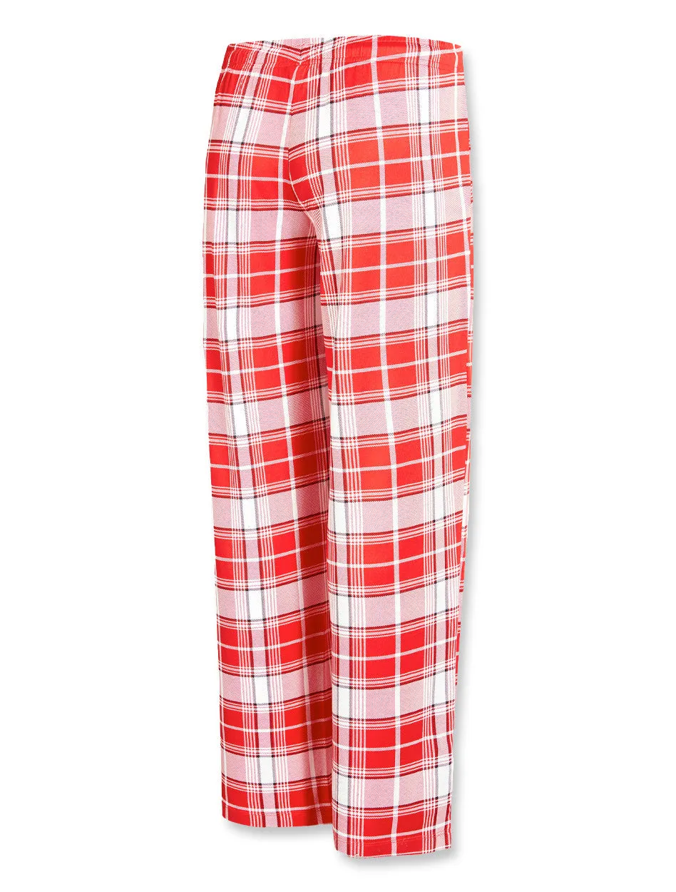 Texas Tech Double T "Ashford" Ladies Plaid Knit Sleep Pants