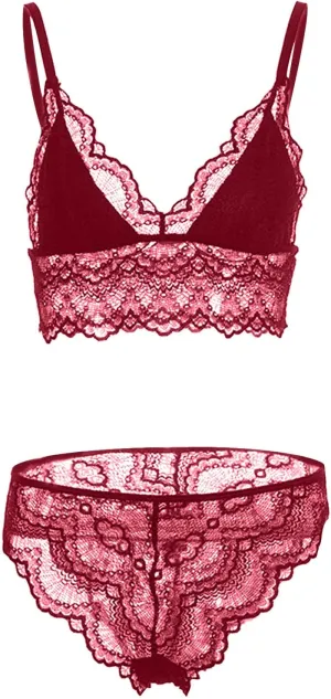 Thigh High Tights for Women Lingerie Underwear Hollow Lace Panties Two Piece Set Surprise Bigger