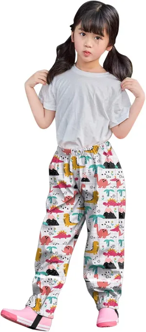 Toddler Girls Boys Rain Pants Breathable Windproof Rain Trousers Kids Cotton Lined Reflective Mud Pants Boys Rain Pants