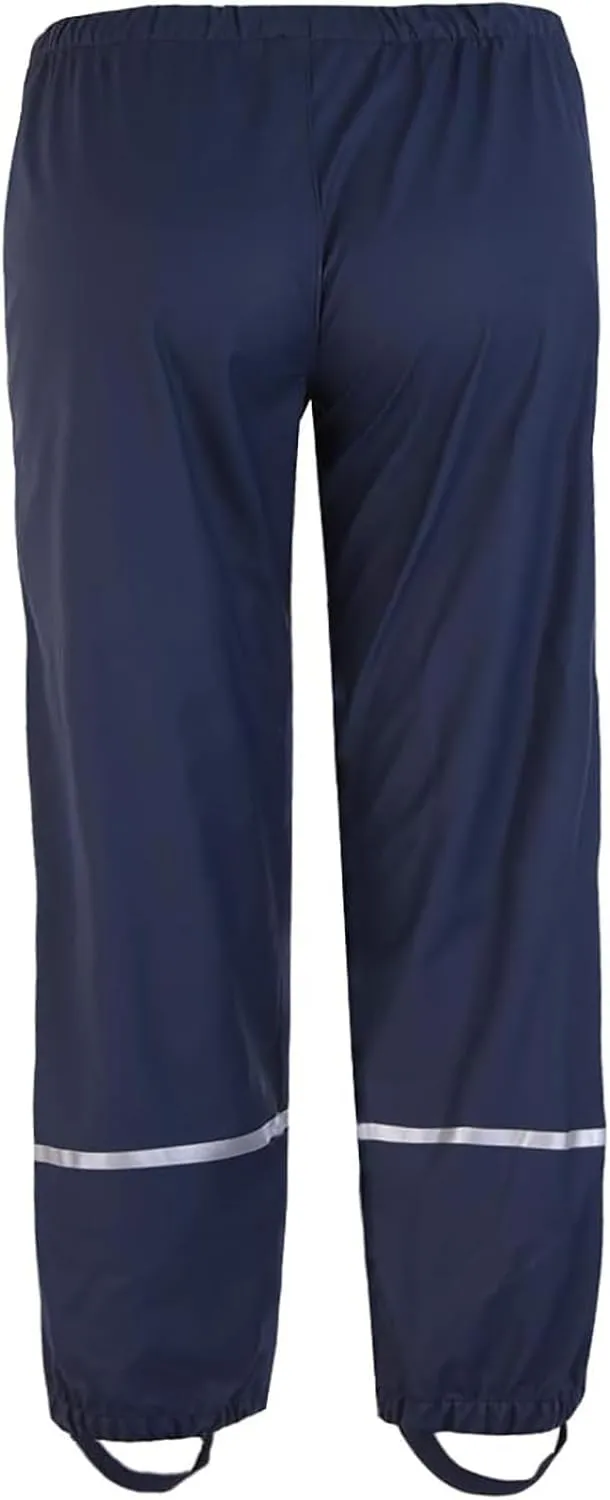 Toddler Rain Pants Kids' Waterproof Rain Pants Lightweight Reflective Rain Wear for Boys Girls 2-7 Years