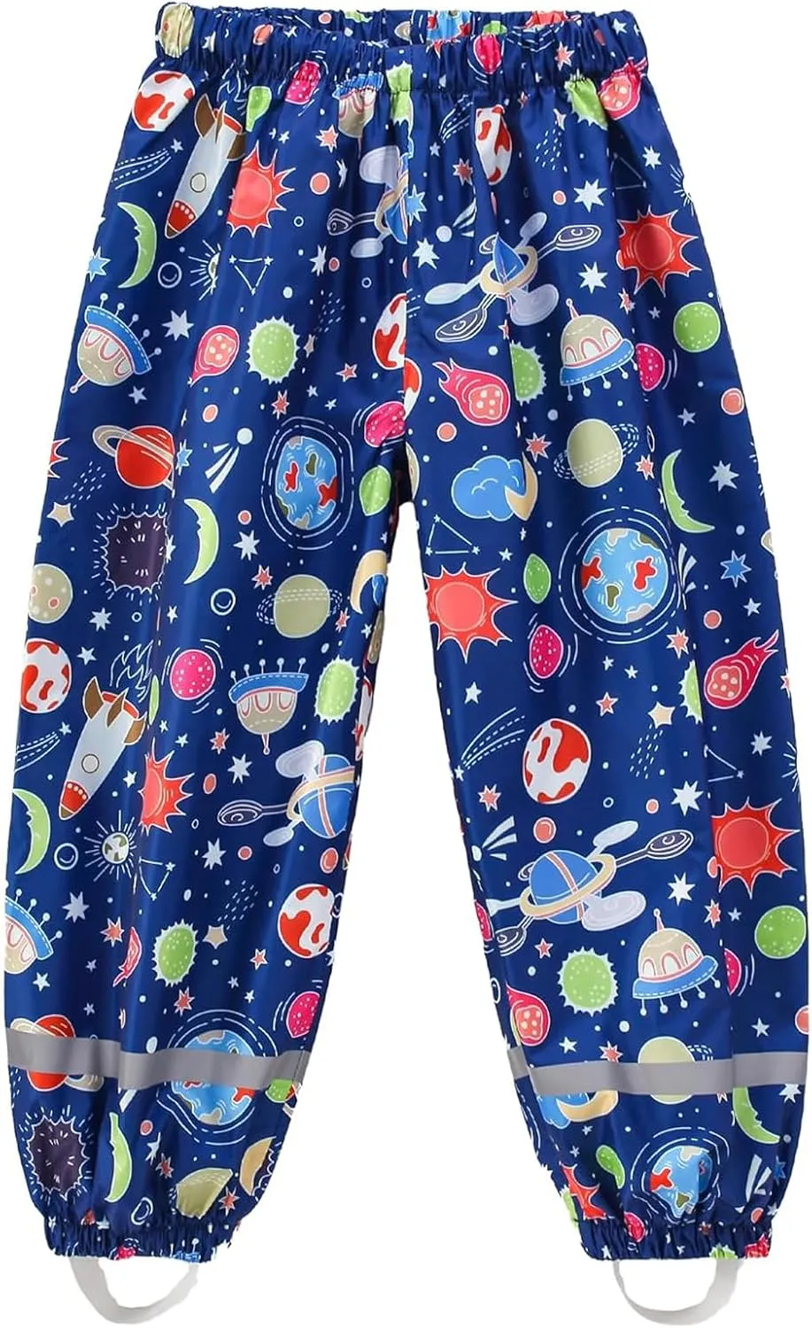 Toddlers Boys Girls Waterproof Rain Pants Kids Lightweight Reflective Windproof Rainwear