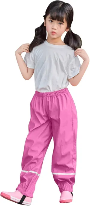Trousers Girls Children Pants Mud Double Baby Water-Proof Windproof Dungarees Kids Warm Boys Bottoms Breathable Rain Pants