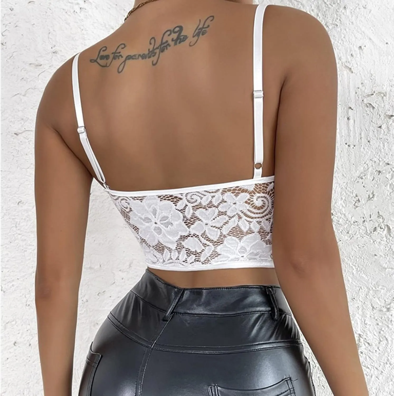 Valentine Panties Lace Floral Bralette Bralet Bra Tank Crop Underwear Sexy Lingerie with Garter Belt And
