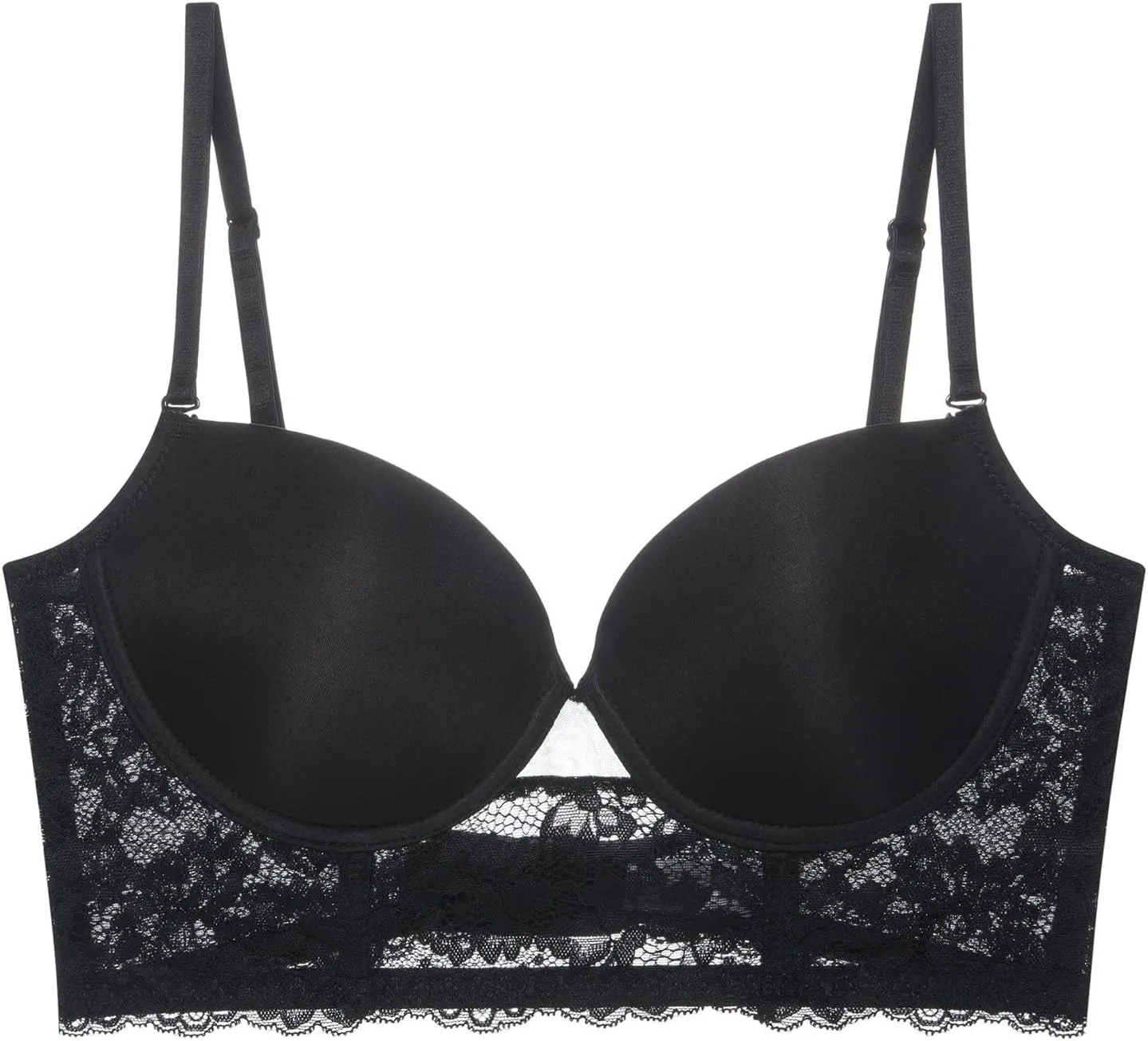 Women Bras Plus Size Push up Lace Bra Comfortable Padded Underwire Lift One Cup Sports