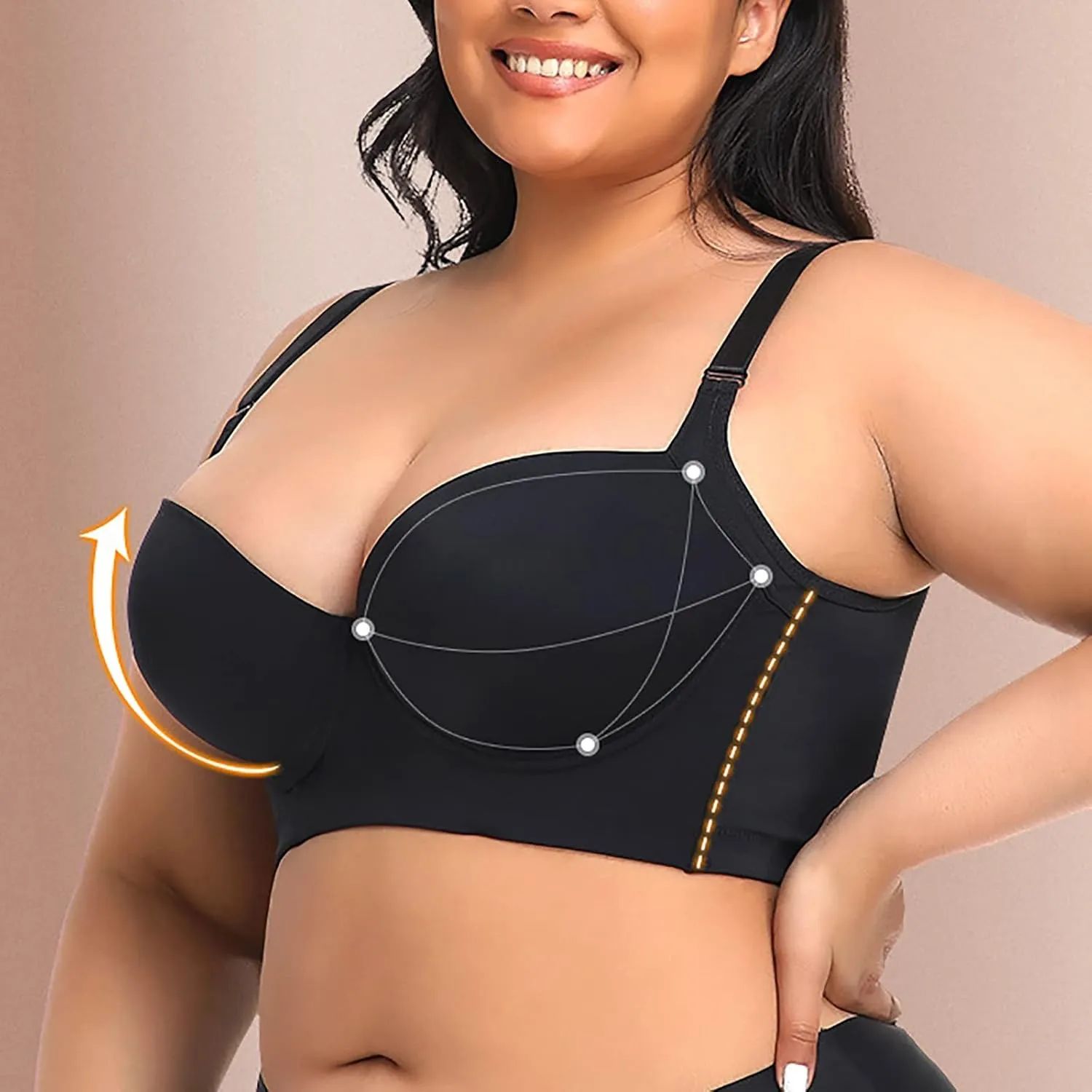 Women s Lace Camisole Short Set Body Seamless Cup Tank Top Large Size Shaping Back Long Sports Bra Underwear