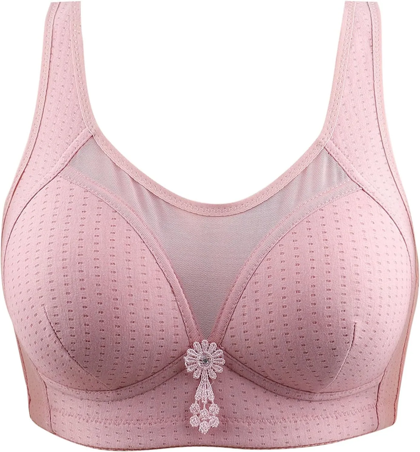 Womens Bras Push up Padded Seamless Smooth Comfort Wirefree T Shirt Bra Sports for Large Busted Women