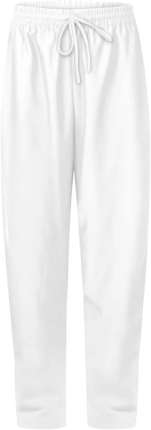Womens Fleece Sweatpants Straight Legs Drawstring Pants Winter Sweatpants Casual Sport Workout Pants with Pockets