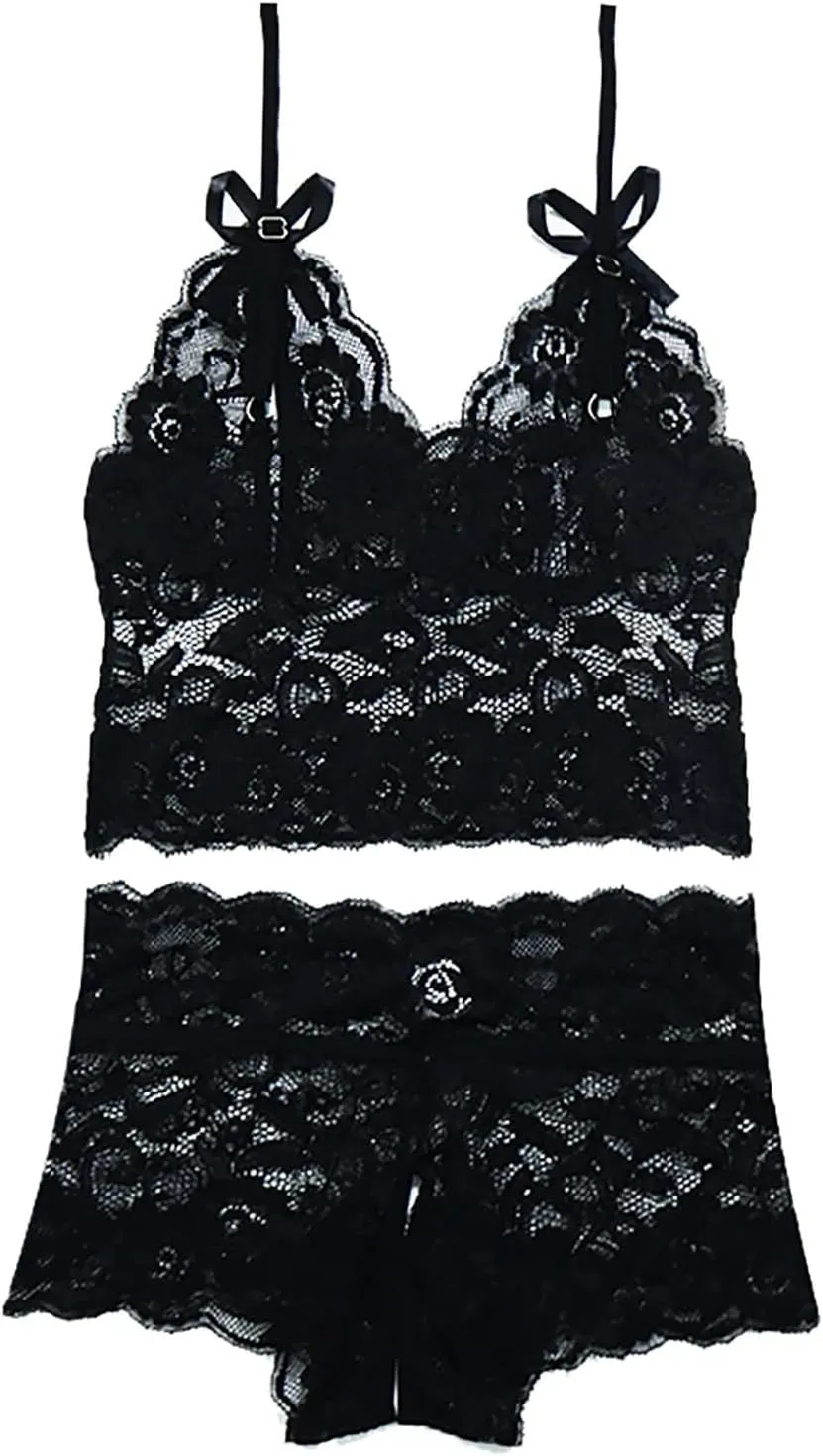 Womens Lingerie Sexy Set Two Piece Lace Bra And Panty Bralette 4x plus Size