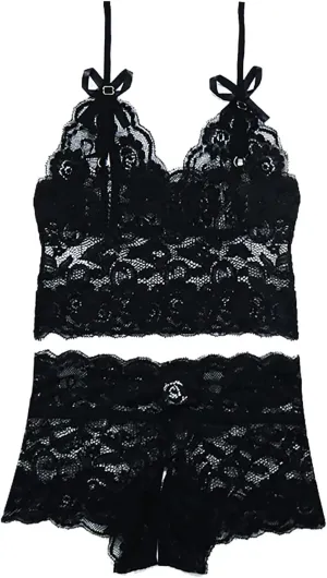 Womens Lingerie Sexy Set Two Piece Lace Bra And Panty Bralette 4x plus Size
