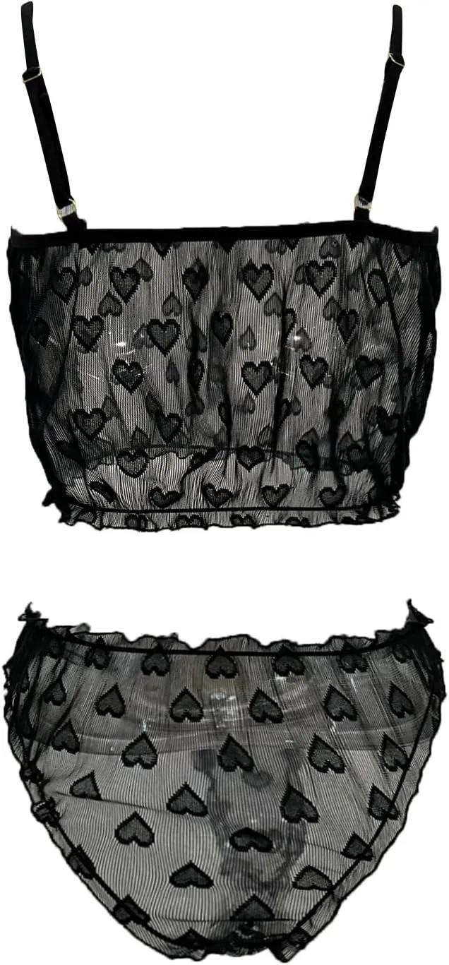 Womens plus Lingerie Set Two Piece Underwear Floral Lace Sexy with Garter And Stockings