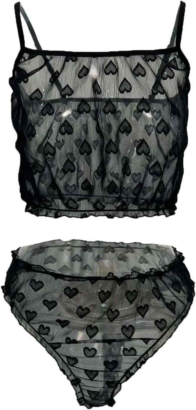 Womens plus Lingerie Set Two Piece Underwear Floral Lace Sexy with Garter And Stockings