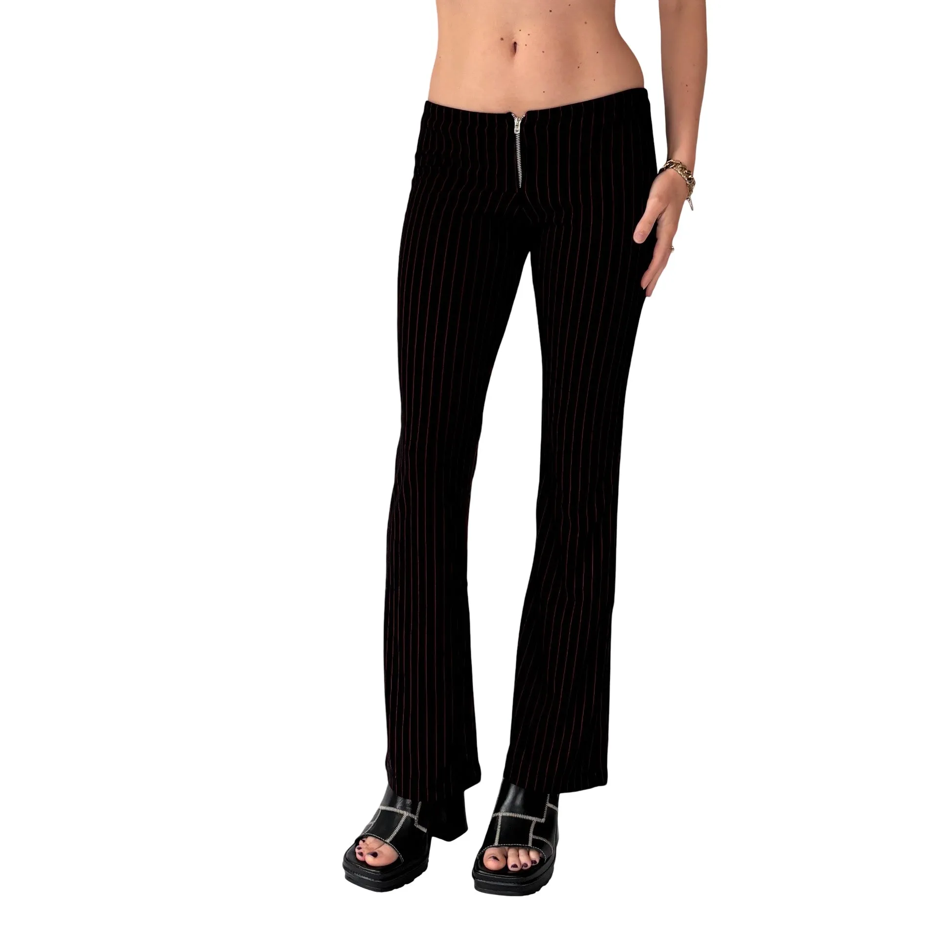 Y2K Pinstripe Flares (XS/S)